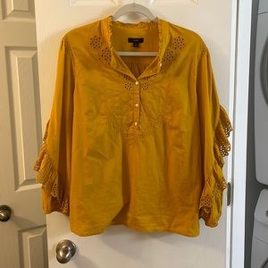 Yellow J Crew Top